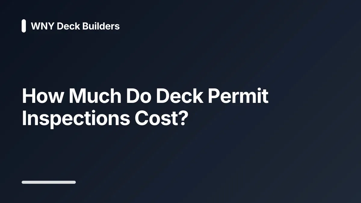 how much do deck permit inspections cost