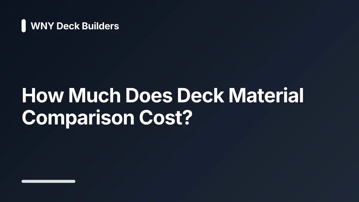 deck material cost comparison